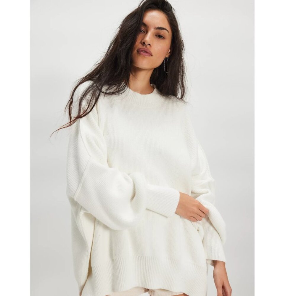 Free People Easy Street Tunic Painted White - Size S